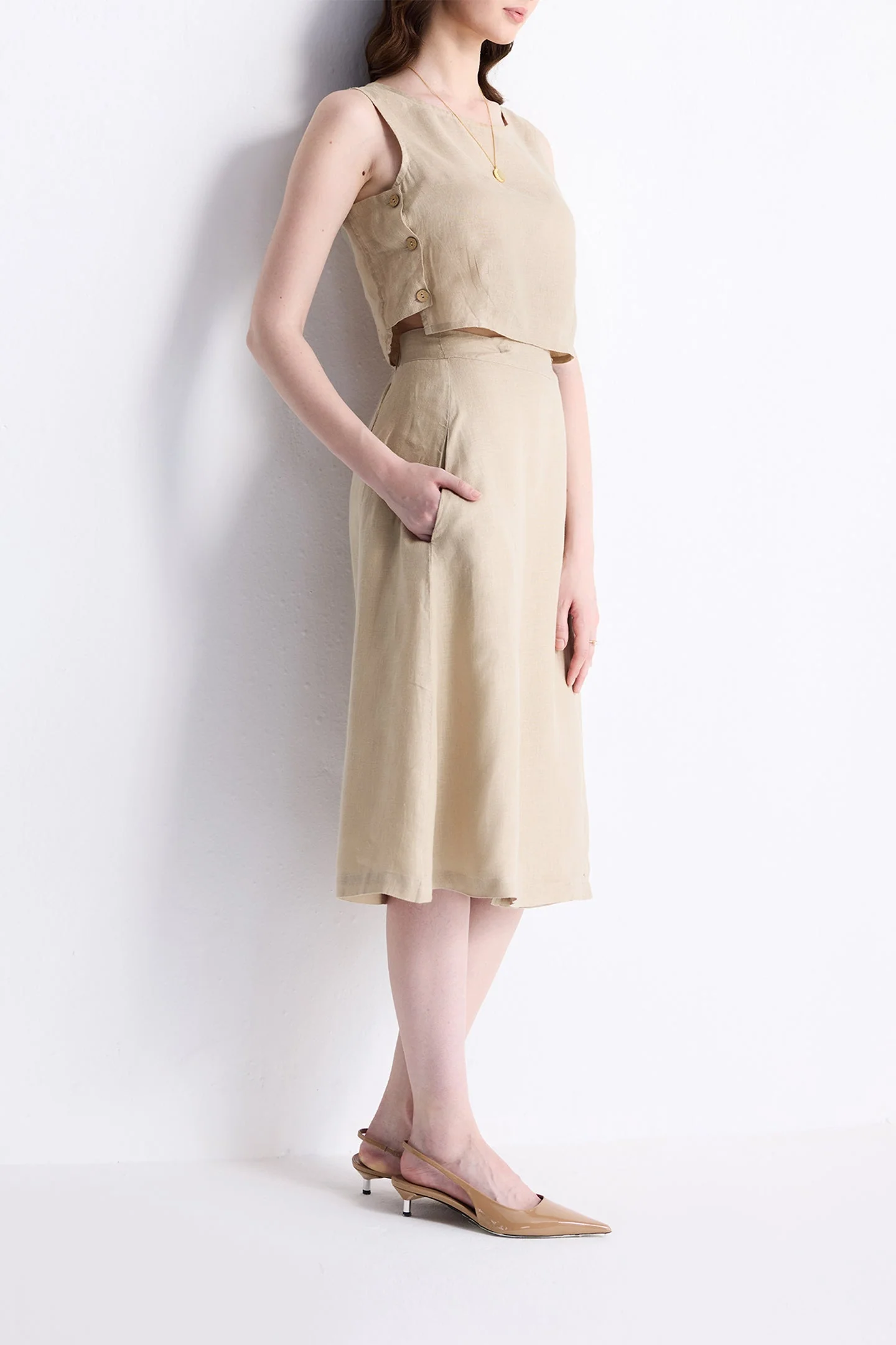Breezy Summer Set in Neutral Beige - Image 6