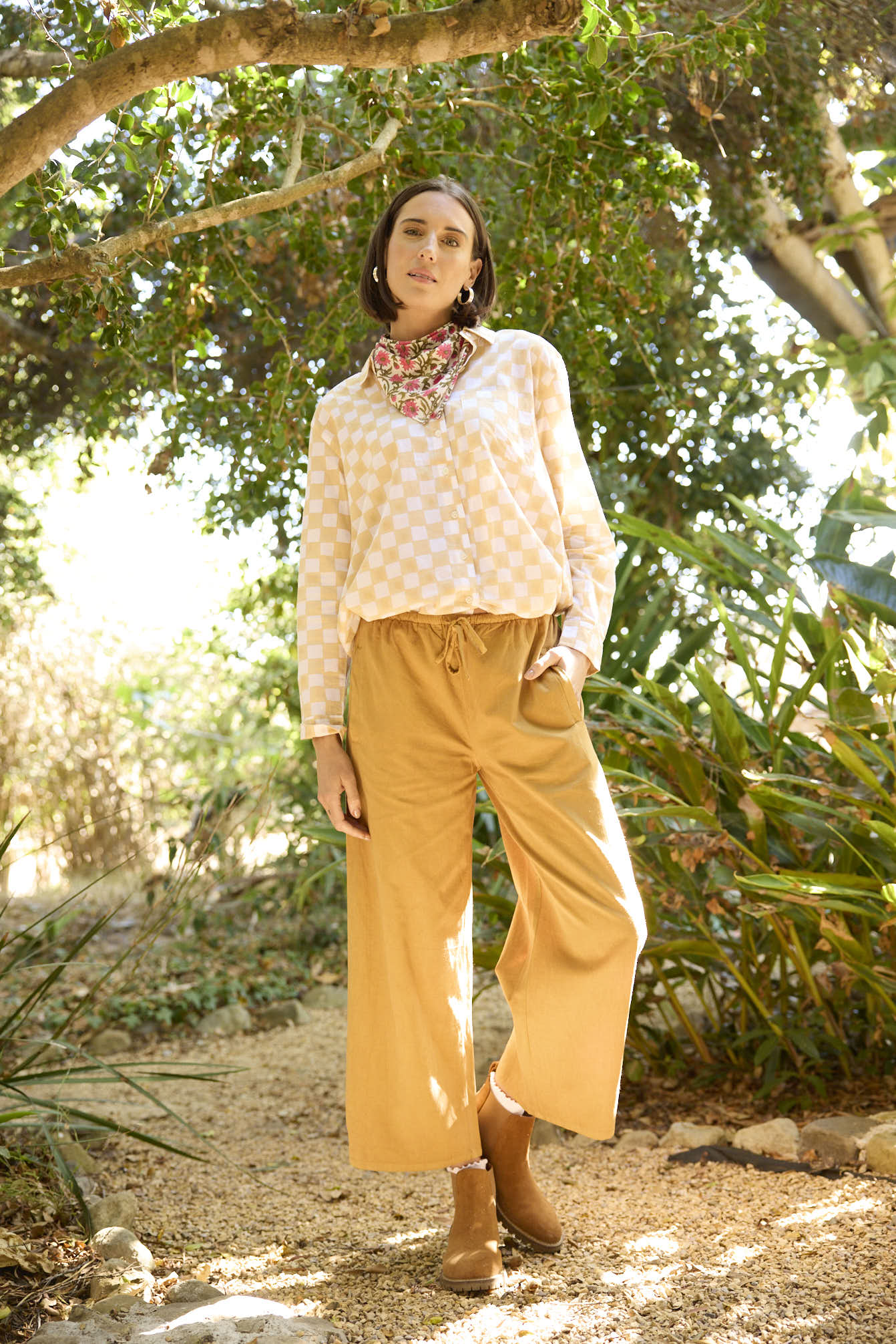 Good Boyfriend Shirt - Checkerboard Natural - Image 3