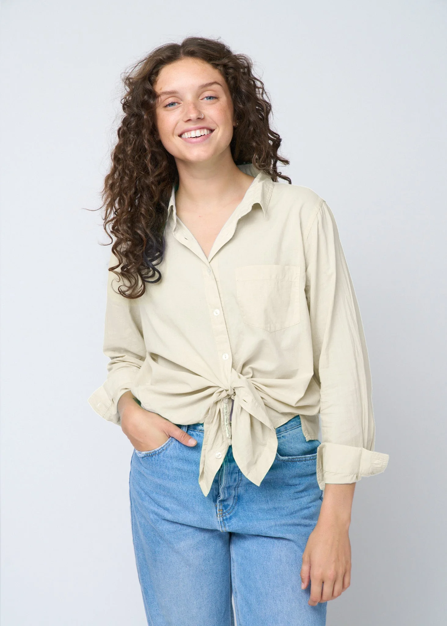Good Boyfriend Shirt - Ecru