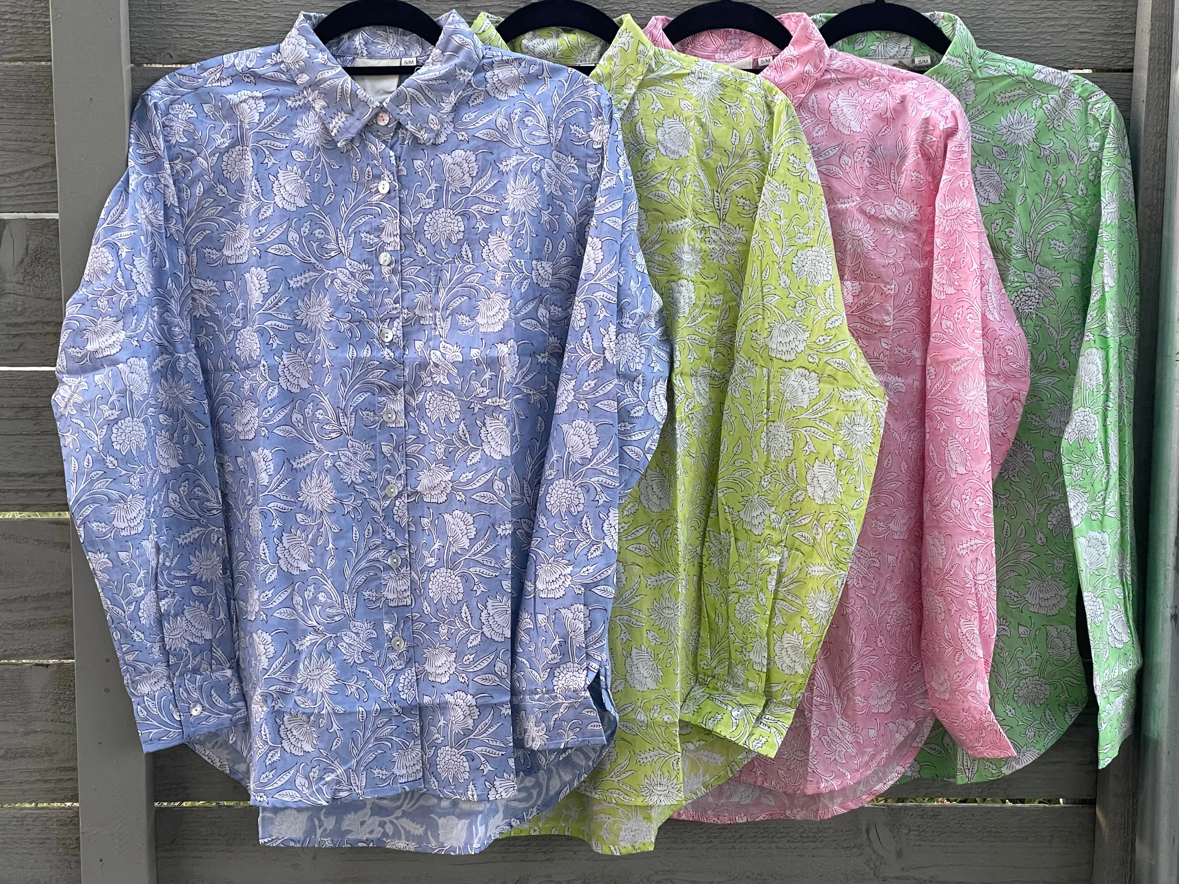 Good Boyfriend Shirt Floral Escape Honeydew/Pinecone - Image 4