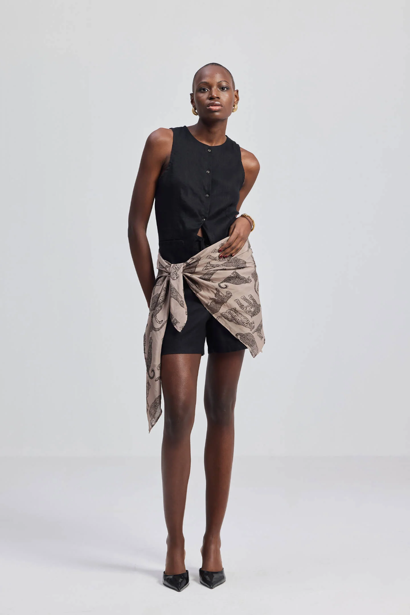 Hemp Shorts in Black - Image 10