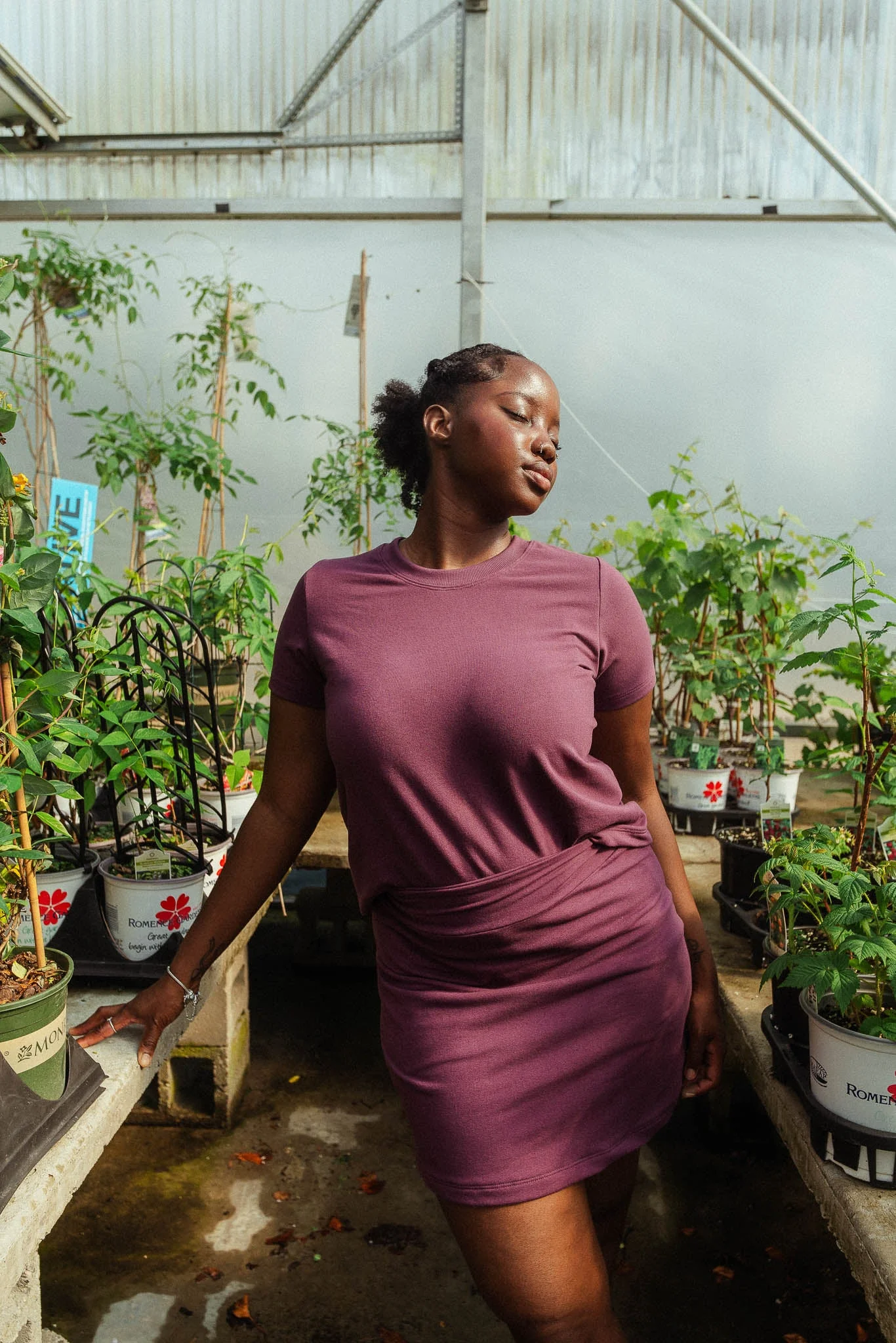 Liza Tee in Plum - Image 5