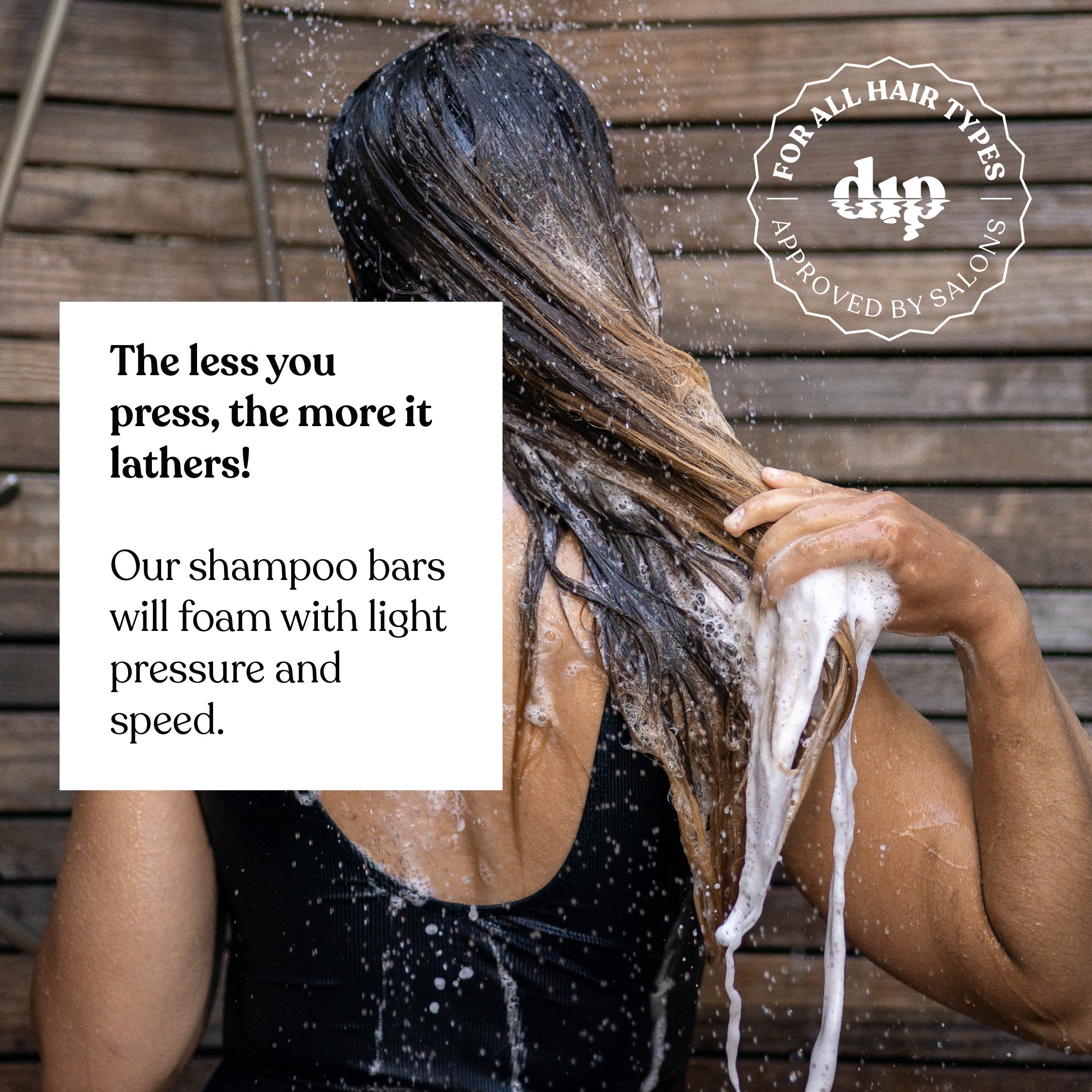 Mini Dip Color Safe Shampoo Bar for Every Day - Rosewater & Jasmine - Image 3