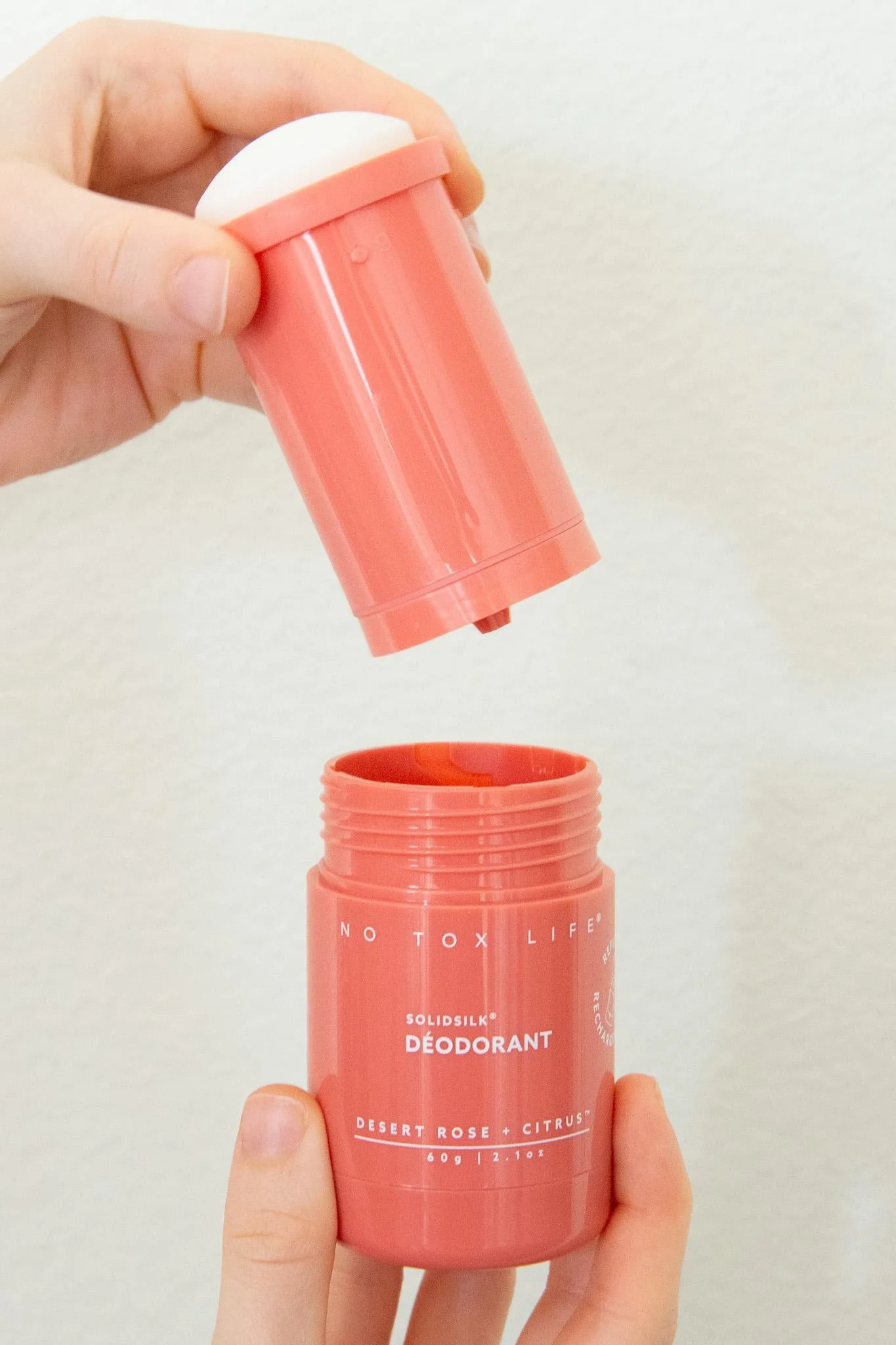 SOLIDSILKĀ® Refillable Deodorant (Desert Rose + Citrus) - Extra Strength - No Tox LifeĀ® - Image 2