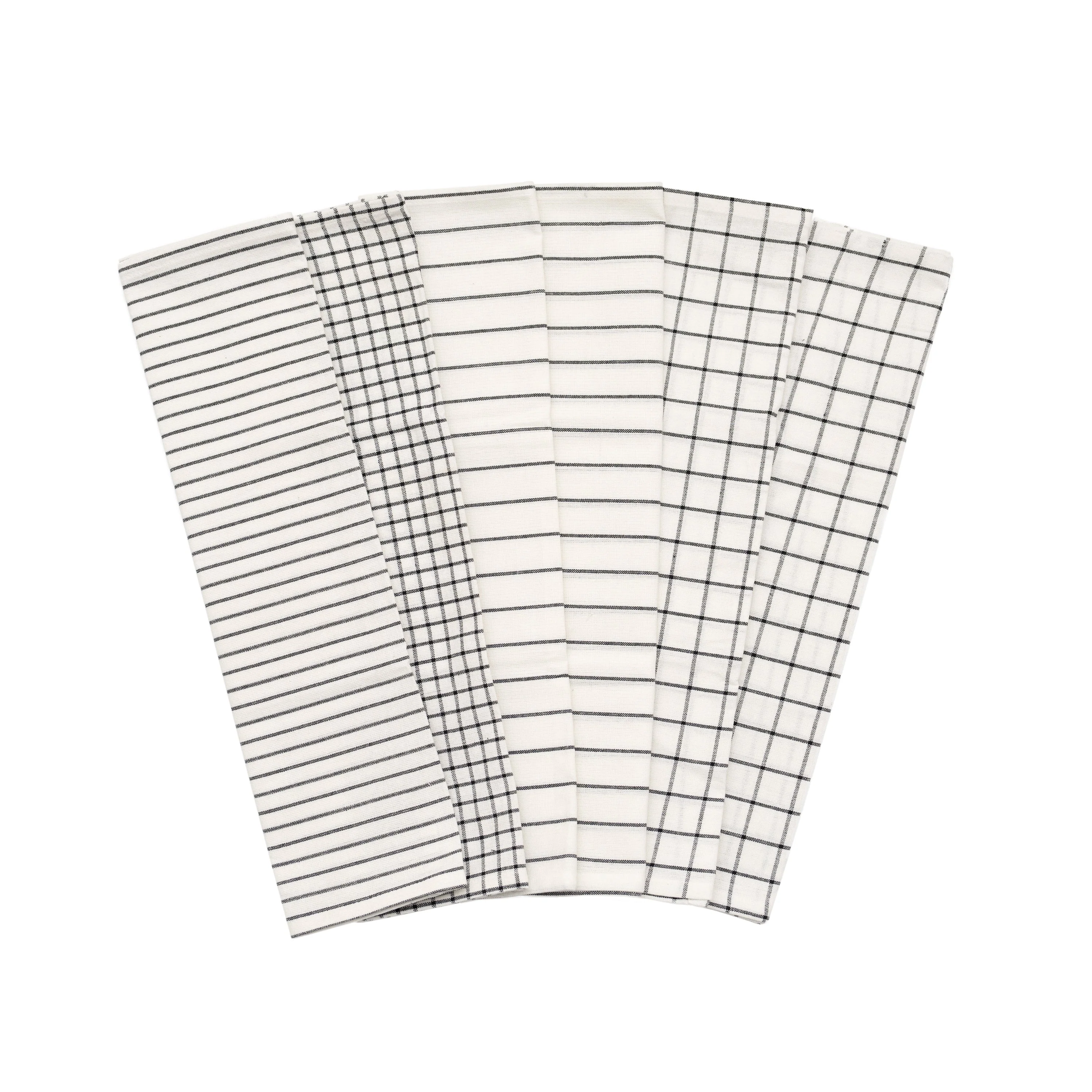 Stripe & Check Kitchen Towel Set - Image 2