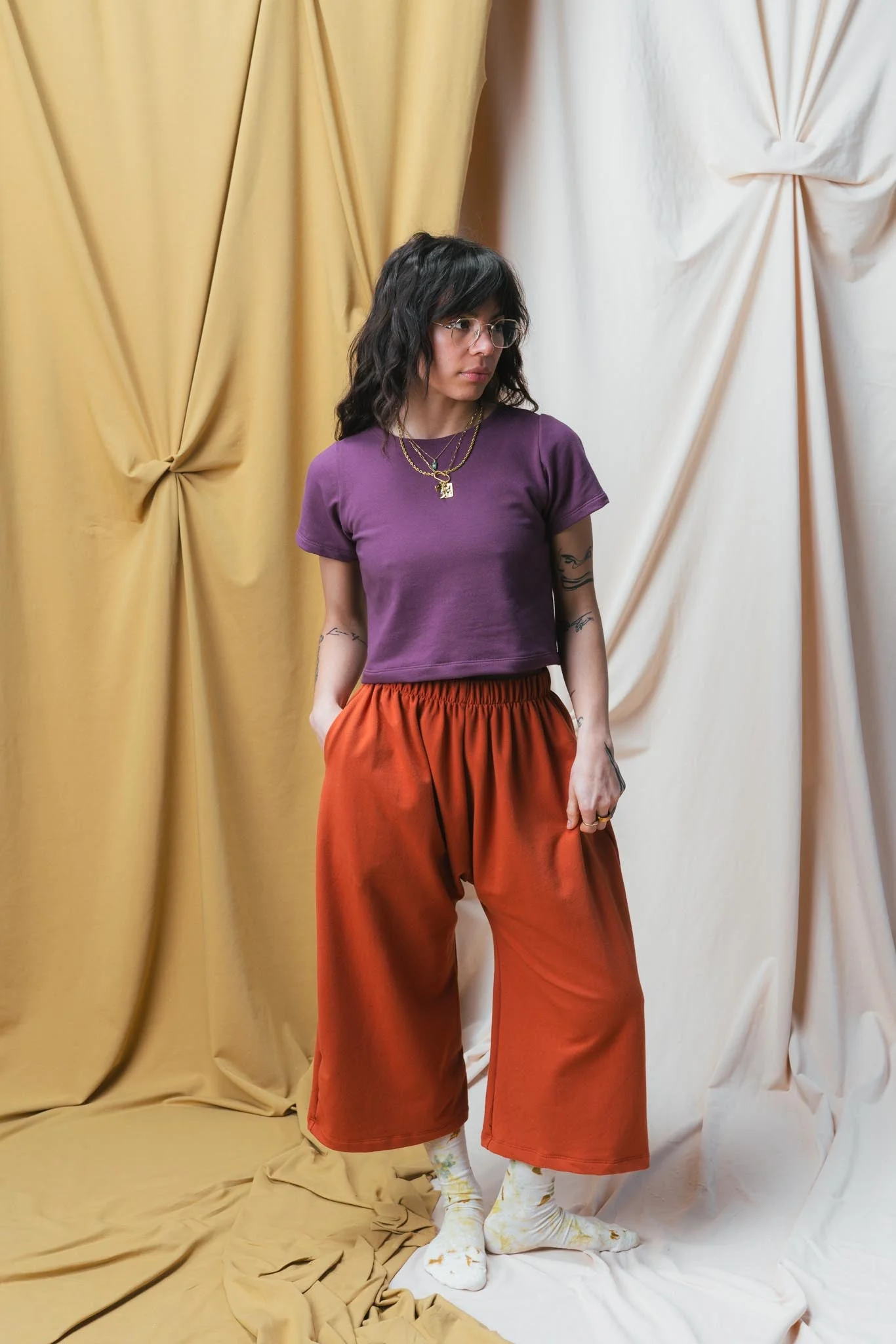 Zinat Pant in Persimmon - Image 4